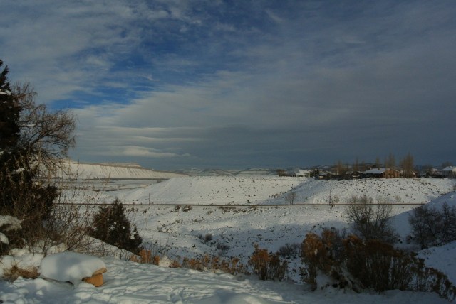 Looking back toward the town of Rangely from the college campus.