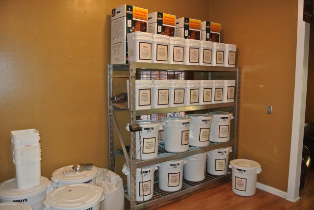 Nice selection of grain along the wall..... next batch will be all grain. I think I have said that before.