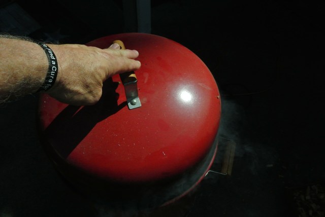 Ready to check on the brisket.