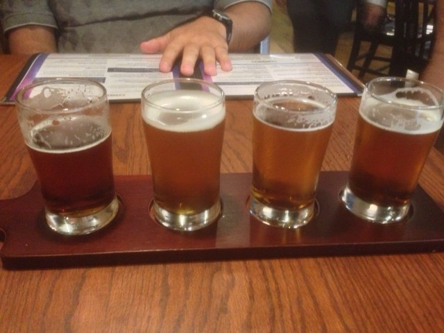 Rockslide flight of beers