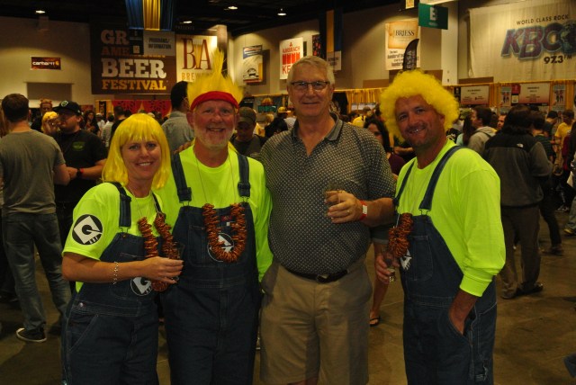 I corralled three of the six kinfolk wandering the event! I think there is only single branch on the family tree!