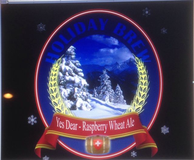 Tongue in Cheek - "Yes Dear - Raspberry Wheat Ale" -