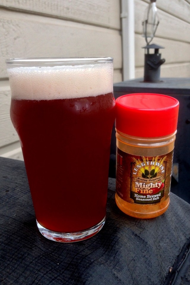 Yes Dear Raspberry Wheat Ale - note the slight pink tint to the head. It is good and should nature well. 